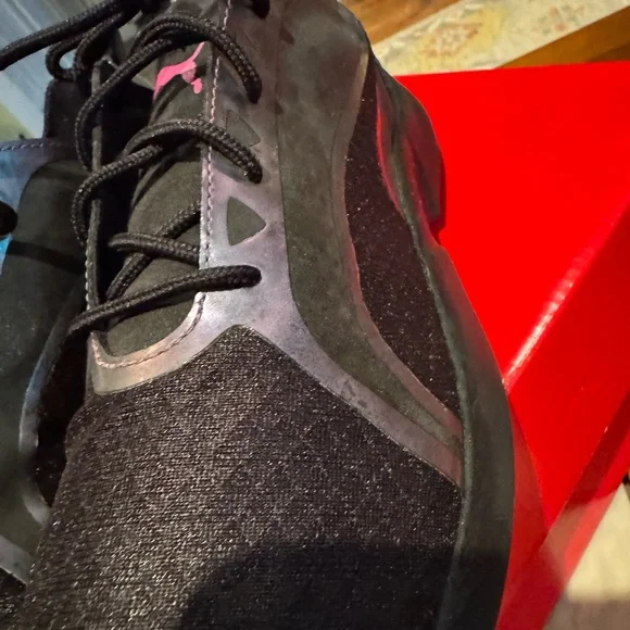 Puma Black and Pink SoftFoam Sneakers - Picture 3 of 8